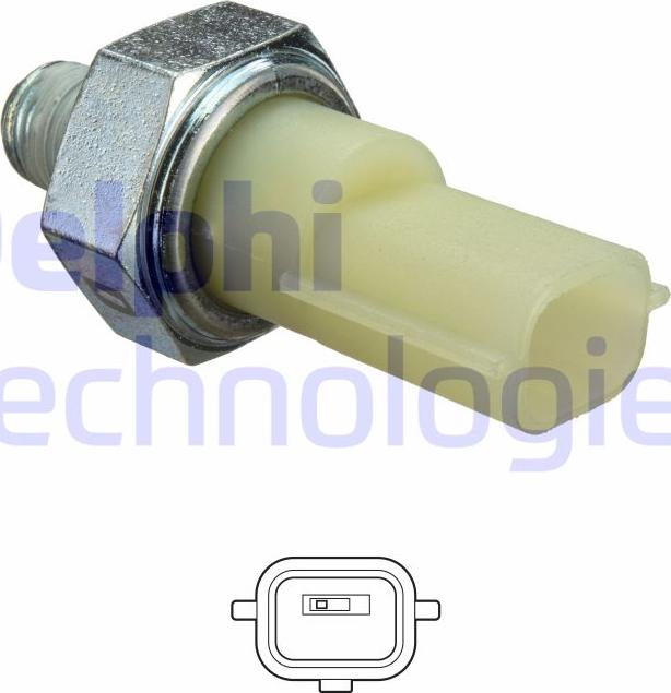 Delphi SW90073 - Датчик, давление масла parts5.com