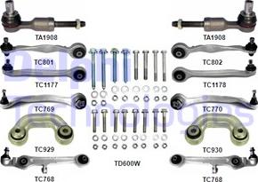 Delphi TC1400KIT - Подвеска колеса, комплект parts5.com