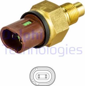 Delphi TS10484 - Датчик, температура охлаждающей жидкости parts5.com