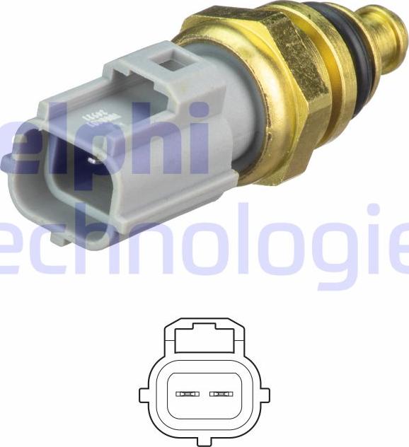 Delphi TS10481 - Датчик, температура охлаждающей жидкости parts5.com