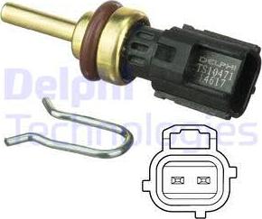 Delphi TS10471 - Датчик, температура охлаждающей жидкости parts5.com