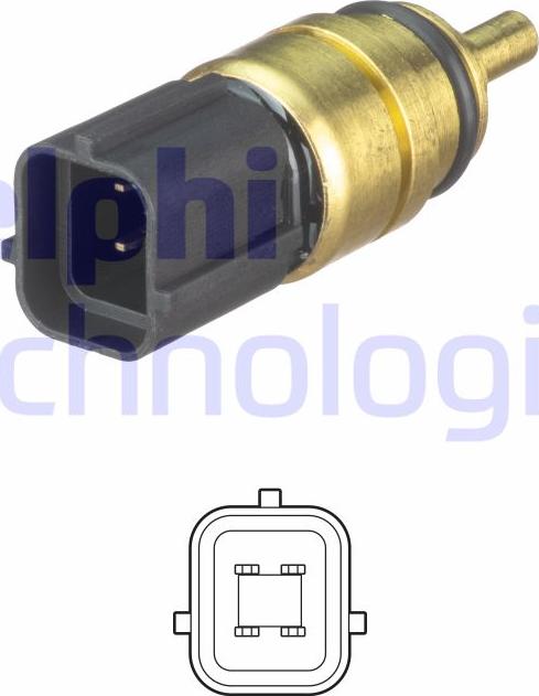 Delphi TS10528 - Датчик, температура охлаждающей жидкости parts5.com