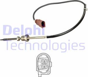 Delphi TS30259 - Датчик, температура выхлопных газов parts5.com