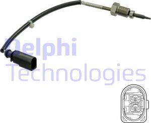 Delphi TS30251 - Датчик, температура выхлопных газов parts5.com