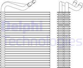 Delphi TSP0525202 - Испаритель, кондиционер parts5.com