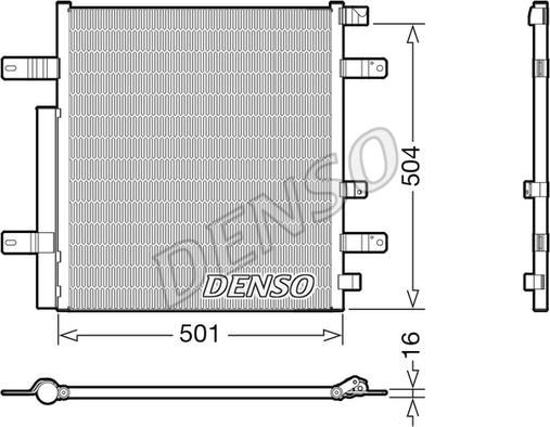 Denso DCN99054 - Конденсатор кондиционера parts5.com