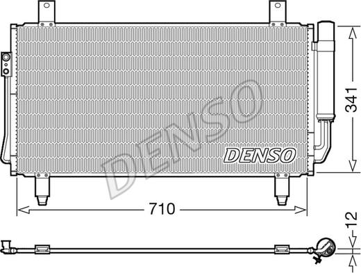 Denso DCN45006 - Конденсатор кондиционера parts5.com