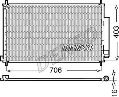 KOYORAD CD080607M - Конденсатор кондиционера parts5.com