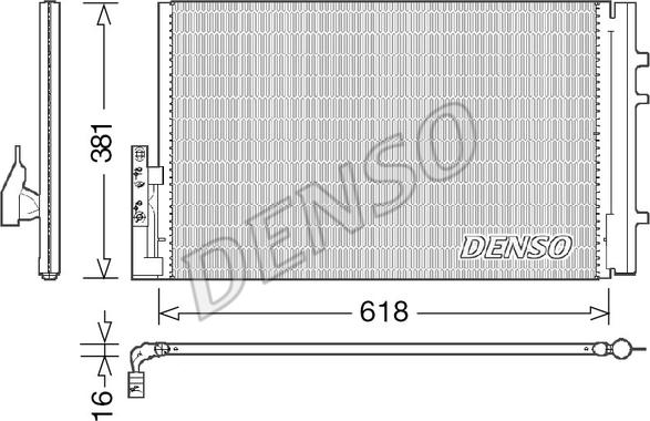 Denso DCN05014 - Конденсатор кондиционера parts5.com