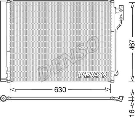 Denso DCN05031 - Конденсатор кондиционера parts5.com