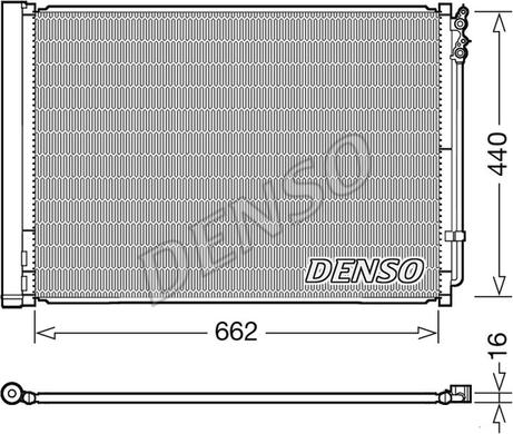 Denso DCN05032 - Конденсатор кондиционера parts5.com