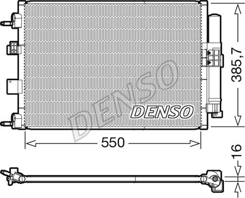 Denso DCN10046 - Конденсатор кондиционера parts5.com