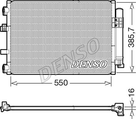 Denso DCN10043 - Конденсатор кондиционера parts5.com