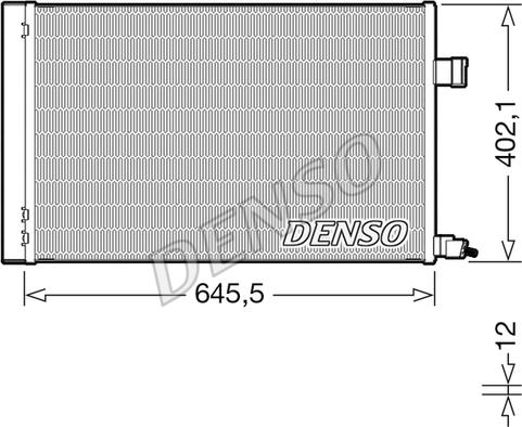 Denso DCN11009 - Конденсатор кондиционера parts5.com