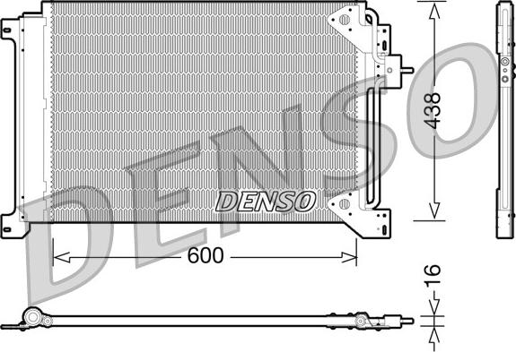 Denso DCN12004 - Конденсатор кондиционера parts5.com