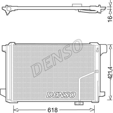 Denso DCN17035 - Конденсатор кондиционера parts5.com