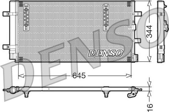 Denso DCN32060 - Конденсатор кондиционера parts5.com