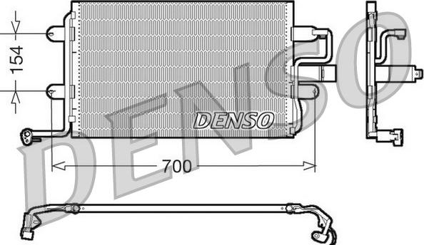 Denso DCN32017 - Конденсатор кондиционера parts5.com