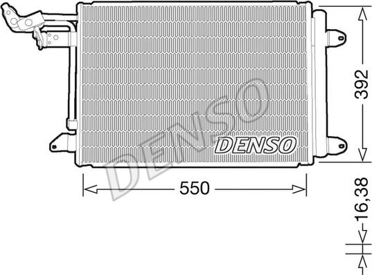 Denso DCN32032 - Конденсатор кондиционера parts5.com