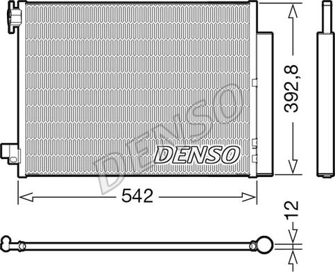 Denso DCN37004 - Конденсатор кондиционера parts5.com