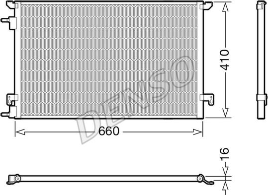 Denso DCN20045 - Конденсатор кондиционера parts5.com