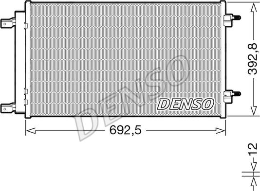 Denso DCN20047 - Конденсатор кондиционера parts5.com