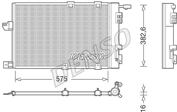 Denso DCN20038 - Конденсатор кондиционера parts5.com