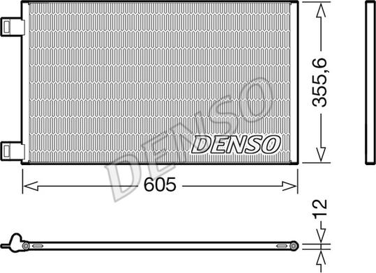 Denso DCN23041 - Конденсатор кондиционера parts5.com