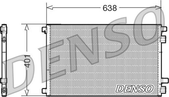 Denso DCN23012 - Конденсатор кондиционера parts5.com