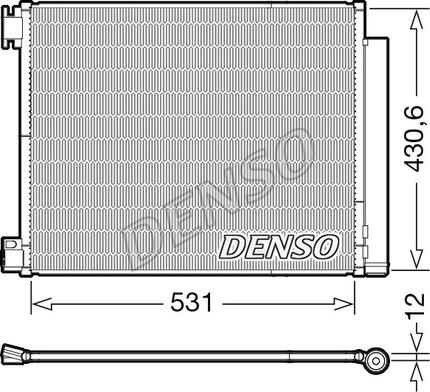 Denso DCN23039 - Конденсатор кондиционера parts5.com