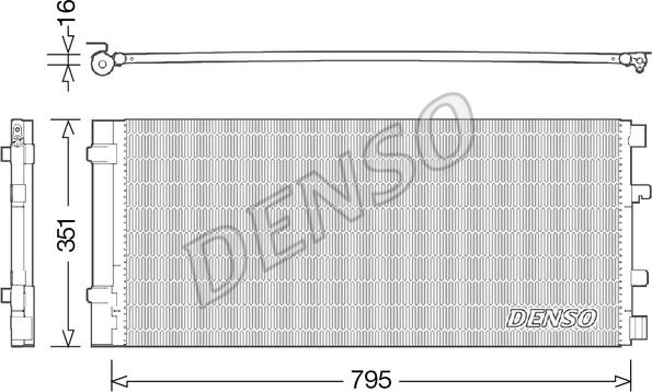 Denso DCN23037 - Конденсатор кондиционера parts5.com