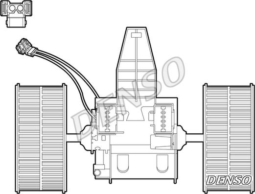 Denso DEA05009 - Вентилятор салона parts5.com