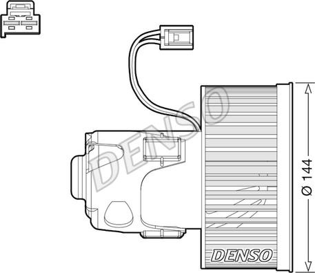 Denso DEA05008 - Вентилятор салона parts5.com