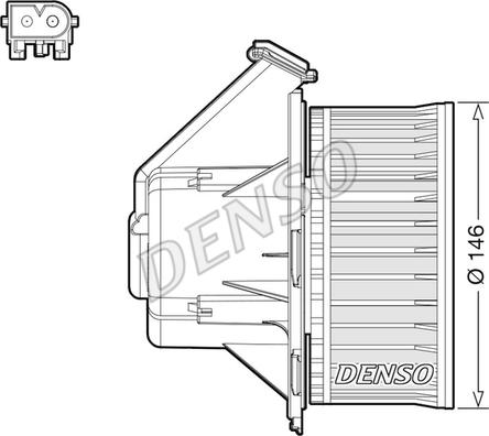 Denso DEA17032 - Вентилятор салона parts5.com