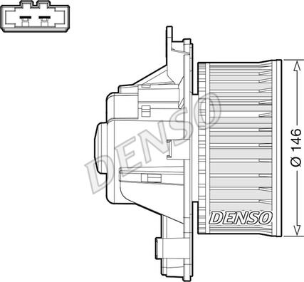 Denso DEA21014 - Вентилятор салона parts5.com