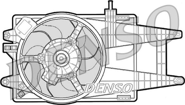 Denso DER09040 - Вентилятор, охлаждение двигателя parts5.com