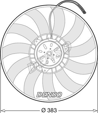 Denso DER02009 - Вентилятор, охлаждение двигателя parts5.com