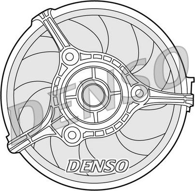 Denso DER02002 - Вентилятор, охлаждение двигателя parts5.com