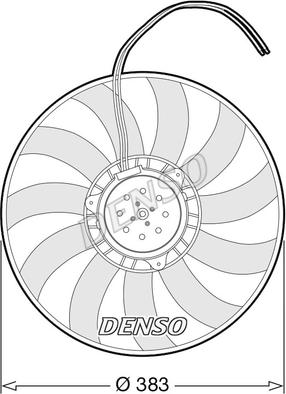 Denso DER02007 - Вентилятор, охлаждение двигателя parts5.com