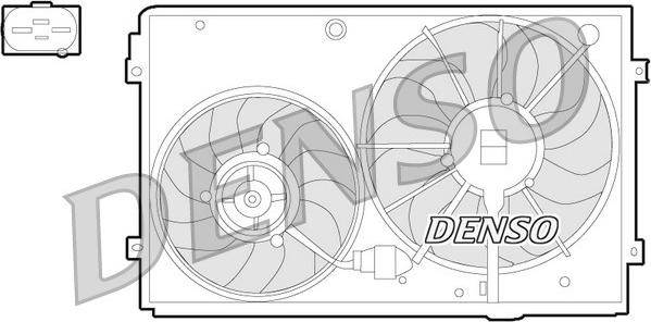 Denso DER32011 - Вентилятор, охлаждение двигателя parts5.com