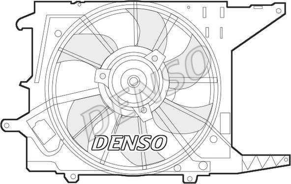 Denso DER37003 - Вентилятор, охлаждение двигателя parts5.com