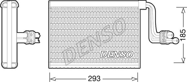 Denso DEV05002 - Испаритель, кондиционер parts5.com