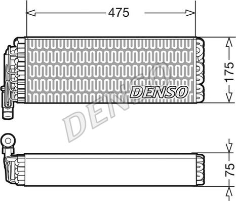 Denso DEV12003 - Испаритель, кондиционер parts5.com