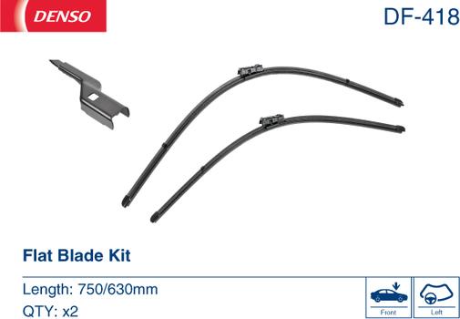 Denso DF-418 - Щетка стеклоочистителя parts5.com