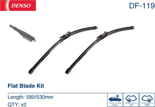 Denso DF-119 - Щетка стеклоочистителя parts5.com