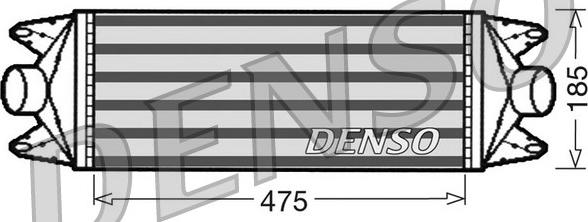 Denso DIT12001 - Интеркулер, теплообменник турбины parts5.com