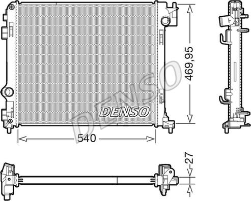 Denso DRM46065 - Radiator, engine cooling parts5.com