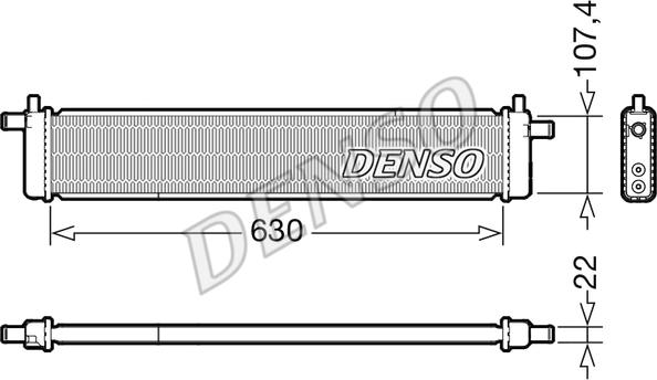 Denso DRM51013 - Радиатор, охлаждение двигателя parts5.com