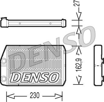 Denso DRR09034 - Теплообменник, отопление салона parts5.com