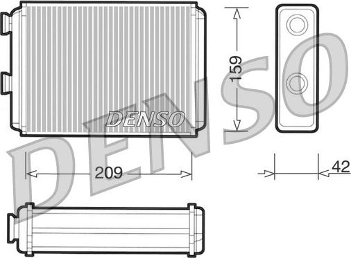 Denso DRR09070 - Radiador de calefacción parts5.com